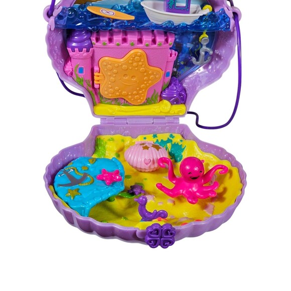 2019 Polly Pocket Underwater Ocean Shell Clam Shell No Figures Included - Picture 5 of 10